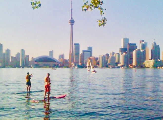 sup is one of the most popular water sport activities in toronto to do on lake ontario, islands or the harbour.