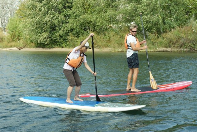 Learn to paddle board from our instructor when you visit the toronto islands
