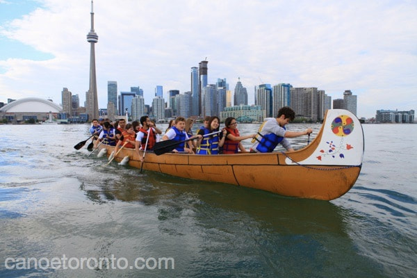 A social paddle in Toronto unites people who are into the outdoors and active life style.  It's easier to stay healthy and motivate each other into doing the same.