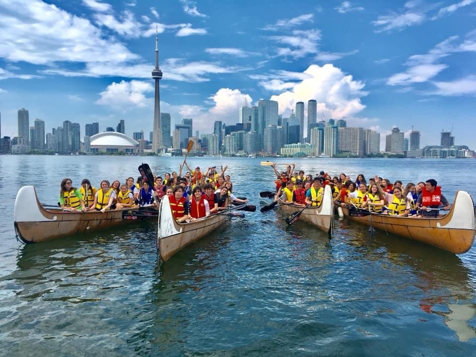 group canoe tours in toronto for international esl students as their after school activity