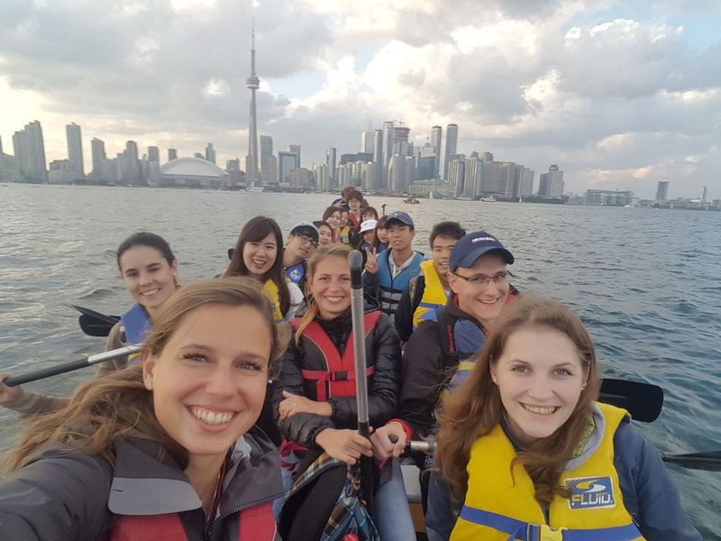 toronto canoe activity on the harbour and islands involves lots of selfies for Instagram