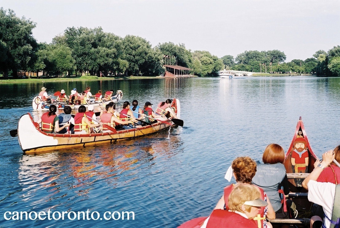 The Toronto Islands were always popular for canoe paddlers for its sheltered and calm lagoons